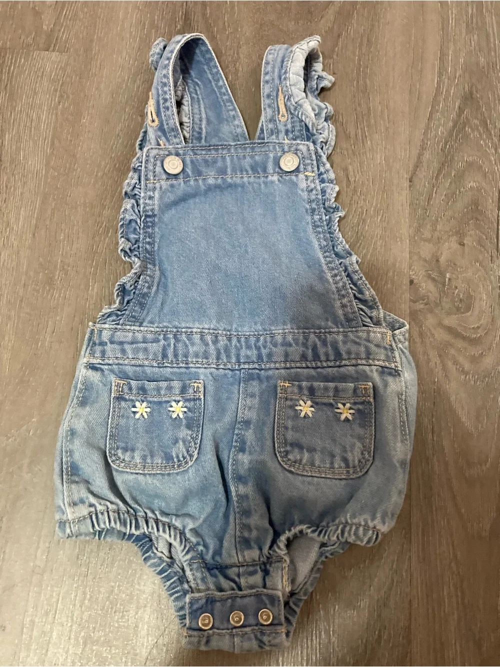 Baby Girl Denim Overalls